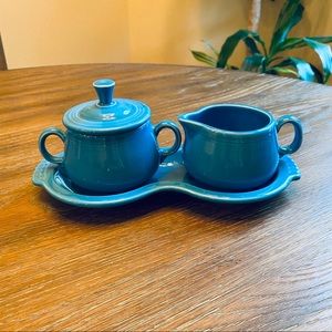 Fiestaware sugar/creamer set